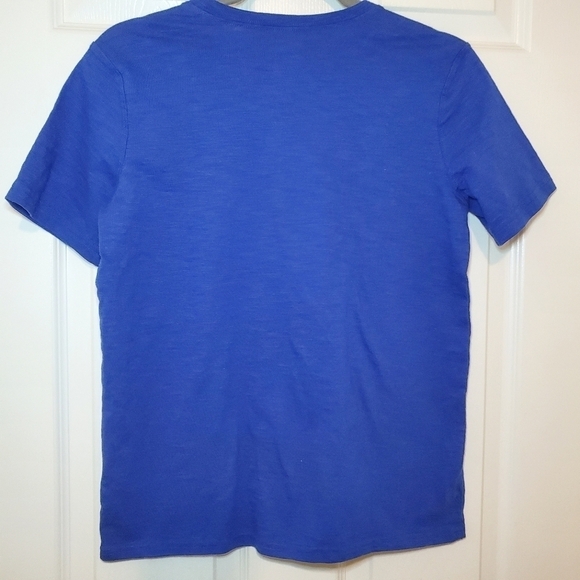 LL Bean S’mores Crew Solid T-Shirt Blue Boys L - Picture 5 of 6
